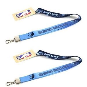 Memphis Grizzlies NBA Ombre Lanyard 2 Pack